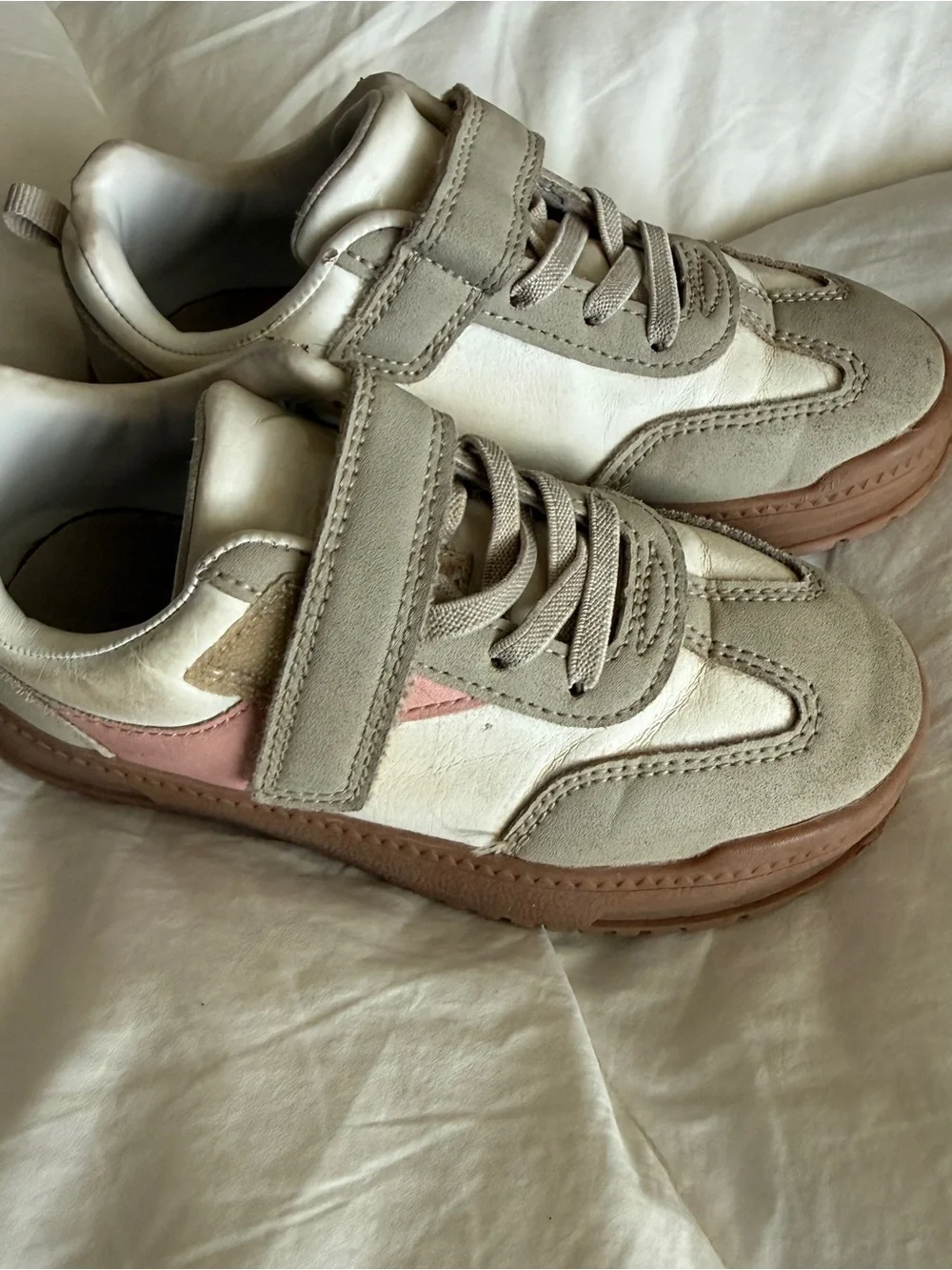Carter’s | Neutral & Pink Velcro | Sneakers | Size 11